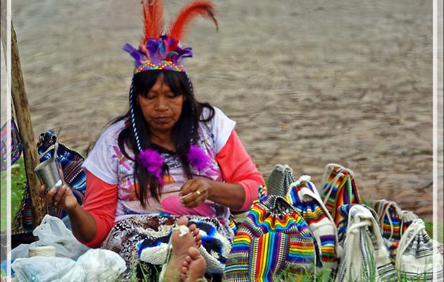 Femme Guarani : ultime photo de ce voyage débuté à Buenos Aires (Argentine) et terminé ici, à Iguaçu (Brésil), via Ushuaïa (Ar), Cape Horn Island (Chili) Puerto Natales (Ch), El Calafate (Ar)