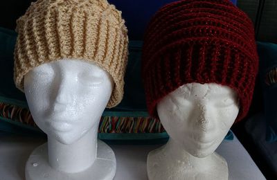 EB - Deux bonnets au crochet - février 2023... 