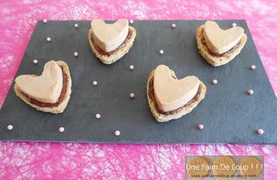 Cœurs de foie gras sucré-salé
