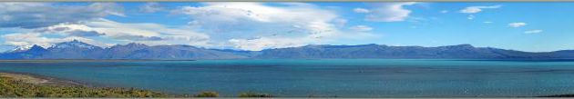 Arrêt pour admirer une nouvelle fois le Lago Argentino avec les montagnes qui le bordent - Patagonie - Argentine