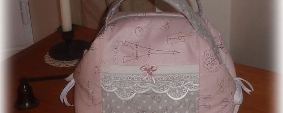 Valisette gris-rose