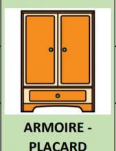 Pictogrammes Arasaac : "A chacun sa place" (rangements)
