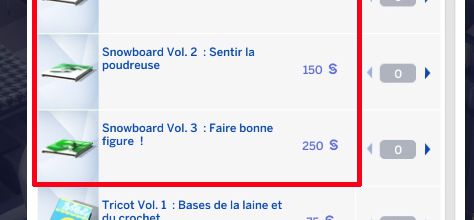 Compétence "Snowboard"