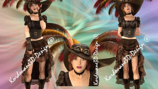 Carlita bis (tube femme steampunk-png)