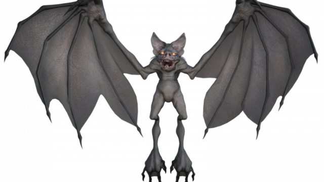 Tube chauve-souris (render-image)