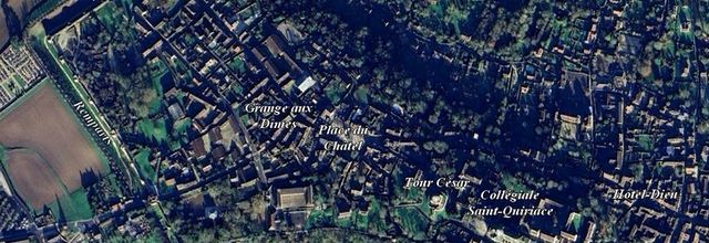 Provins - Le Châtel (1/8) : sous l'Hôtel-Dieu