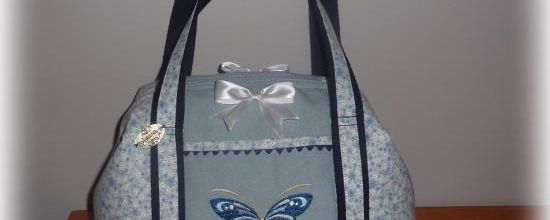 Maxi Valisette Papillon bleu