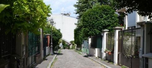 Paris 19ème - Quartier de la Mouzaïa - Villa Claude Monet