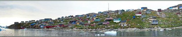 Derniers panoramas sur l'île de Kullorsuaq vue de l'Austral - Groenland