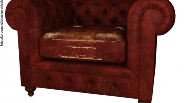 Tube fauteuil Chesterfield (render-image)