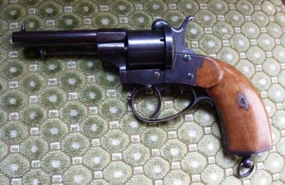revolver baby Lefaucheux 1854 signé Felix Escoffier