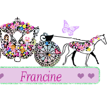 522b - Carrosse fleuri , signature, gif anime printemps