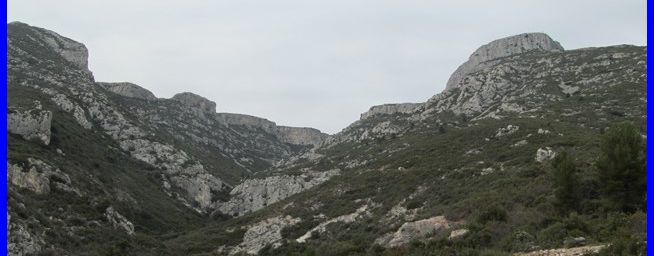 Massif de Garlaban - le Bec Cornu et le Bau des Gouttes