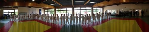 Remise des ceintures au judo club.