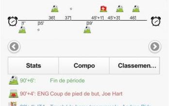 Les matchs en live sur ClicnScores