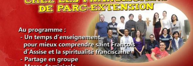 Rencontre Jeunesse Franciscaine à Montréal -18 oct 2014