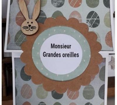 ATC brodée de mars