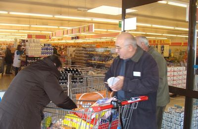 La collecte pour la Banque Alimentaire chez Aldi