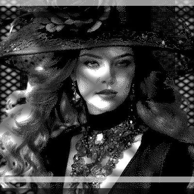 Diffusion noir et blanc 