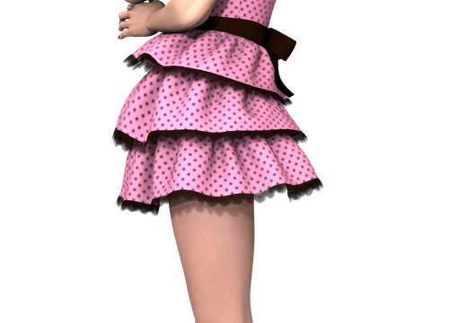 Tube de femme "Pinup Valentine" (render)