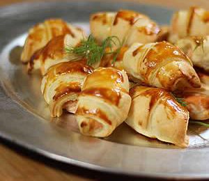 Mini-Croissants apéritif au Saumon frais
