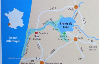 La réserve naturelle du Courant d'Huchet dans les Landes...