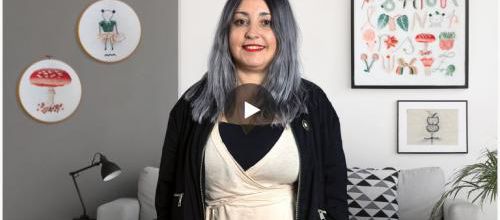 De la broderie en relief sur ma veste en jean...