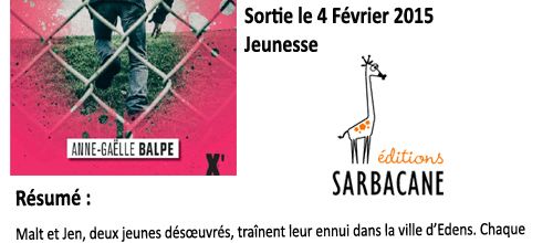 La boîte, Anne-Gaëlle Balpe