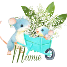 signature animee, 1ermai, muguet