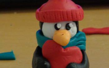 Pinguin conducteur de mon train de l'avent