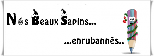Sapins enrubannés