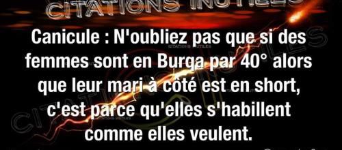 40°C et en burqa !