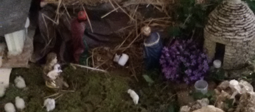 La crèche dans l'église de Péchaurié