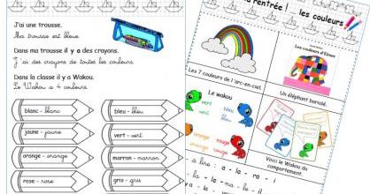 C'est la rentrée ! ... les couleurs.