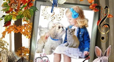 PETITE FILLE ANIMAUX