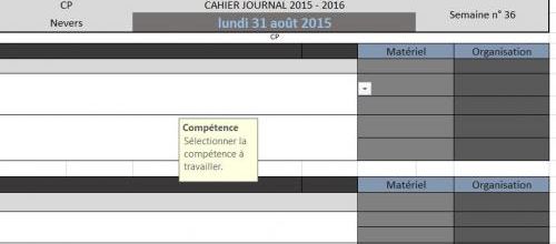 Cahier journal numérique rapide