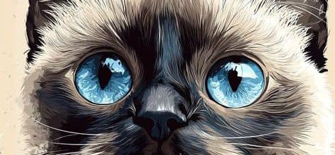 Le chat au captivant regard