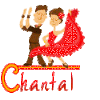 566 A et 566 B Flamenco couple - signature, gif animé blinkie