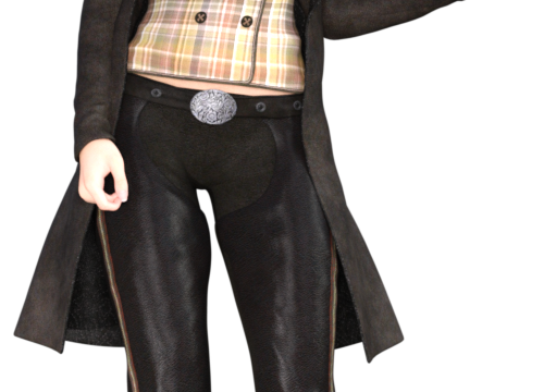 Tube de femme du far-west (image-render) 