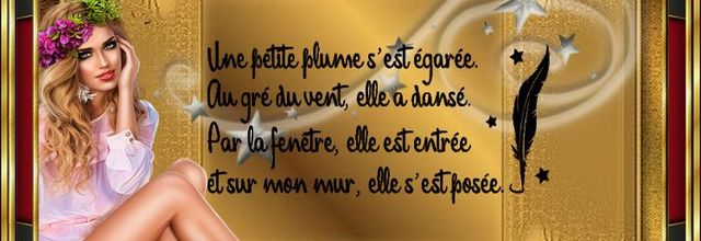 Petite plume s'est posée