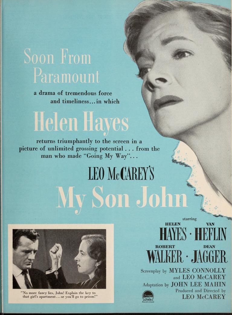 MY SON JOHN VAN HEFLIN BOX OFFICE USA 1952