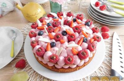 Entremet ruby aux fruits rouges