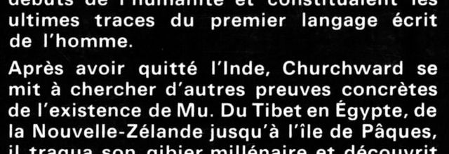 Le continent perdu de MU