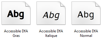 Accessible DfA : une police open source conçue par Orange
