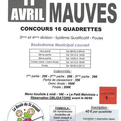 CONCOURS 16 QUADRETTES 11.04.26
