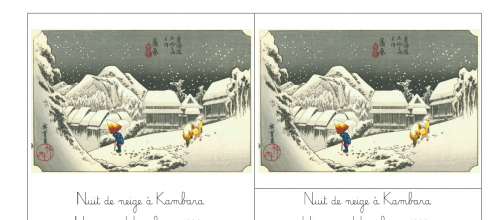 Je ne peux pas voir l'hiver en peinture !