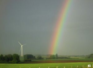 Un arc-en-ciel en Beauce