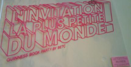 L'invitation la plus petite du monde