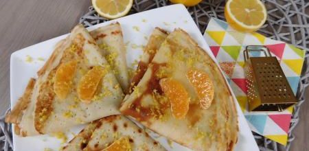 Crêpes miel et agrumes