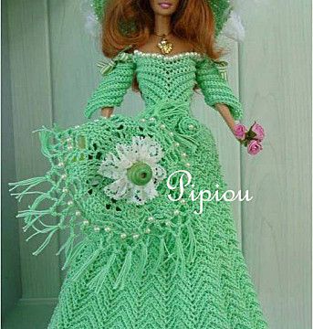 Je relance le CAL Jade...robe crochet pour Barbie